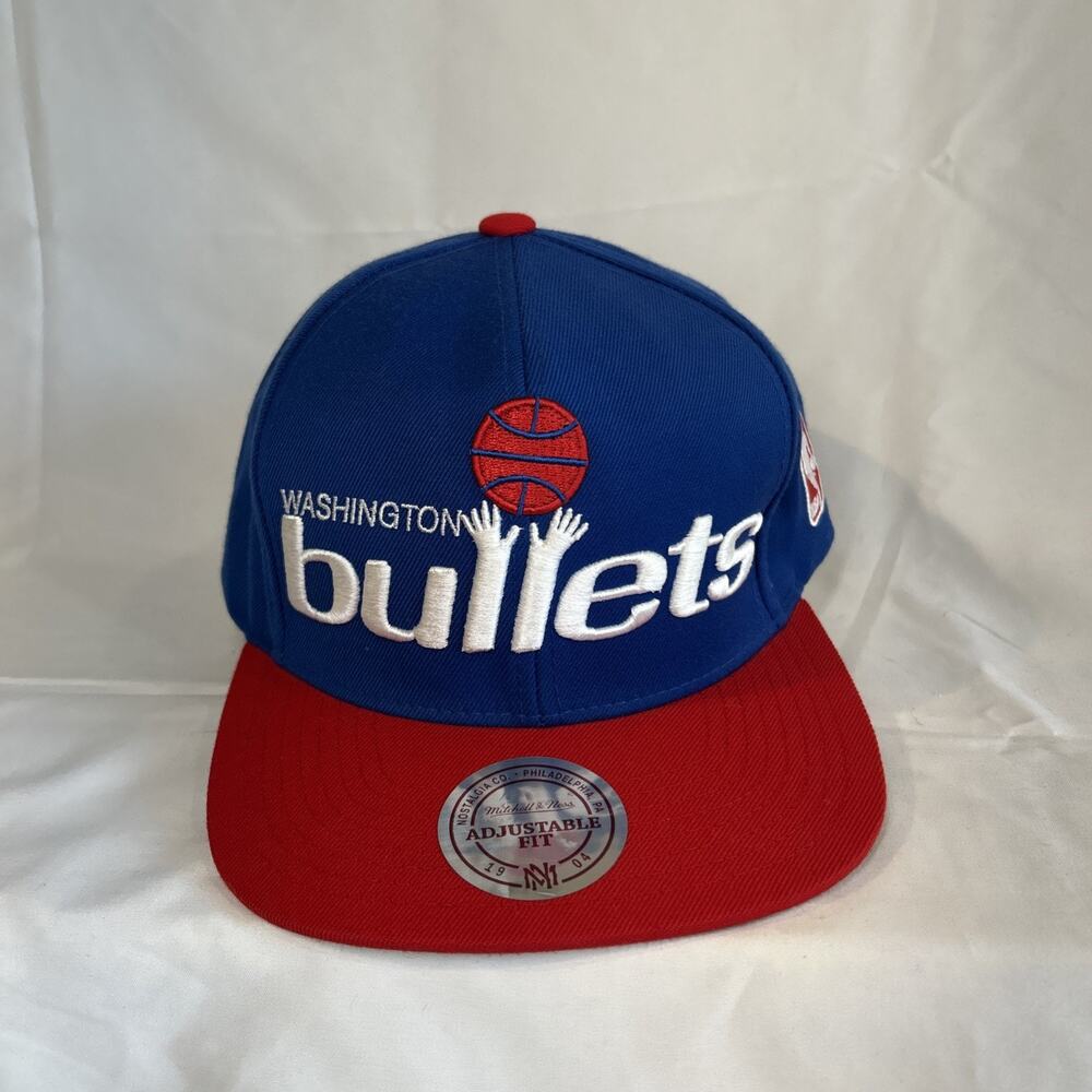 Washington Bullets 9FIFTY Original Fit Snapback Hat Blue Red NBA